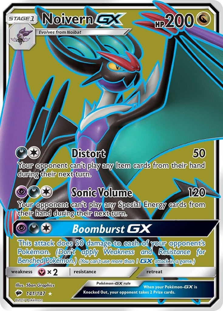 Image for Noivern GX (Full Art) (141/147) [SM - Burning Shadows] - Pokemon