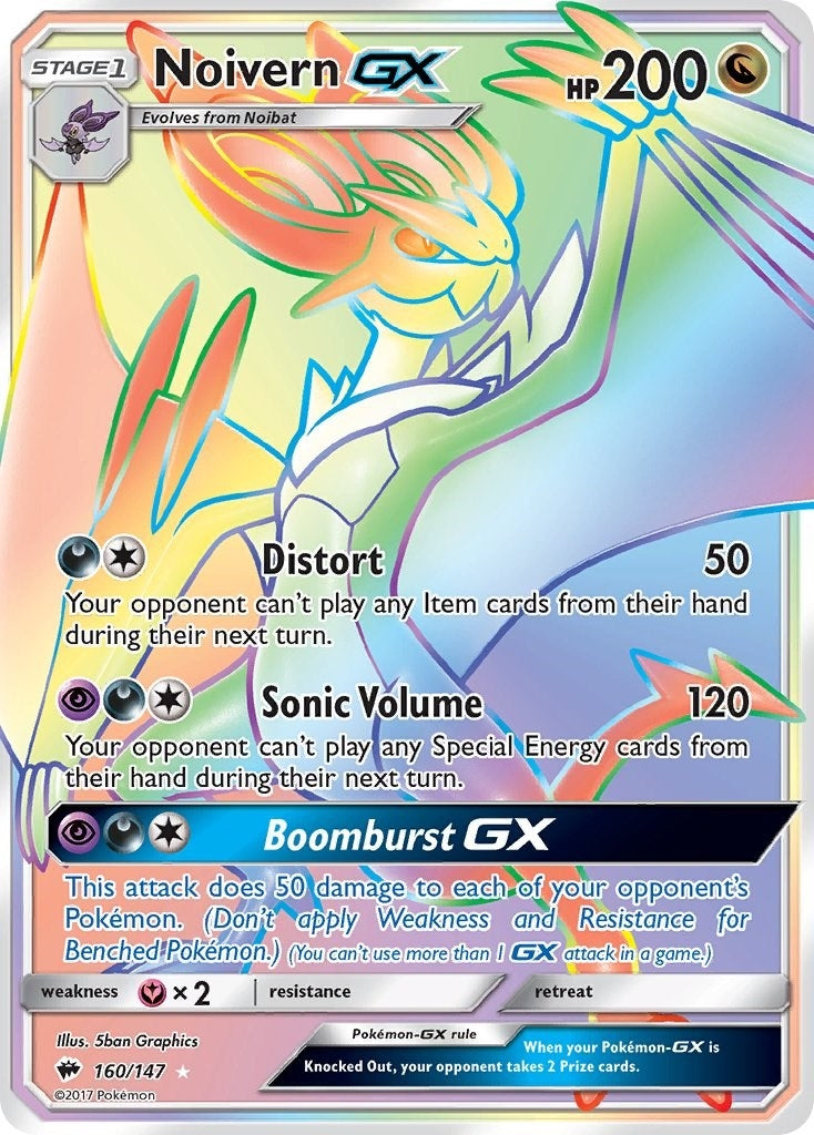 Image for Noivern GX (Secret) (160/147) [SM - Burning Shadows] - Pokemon