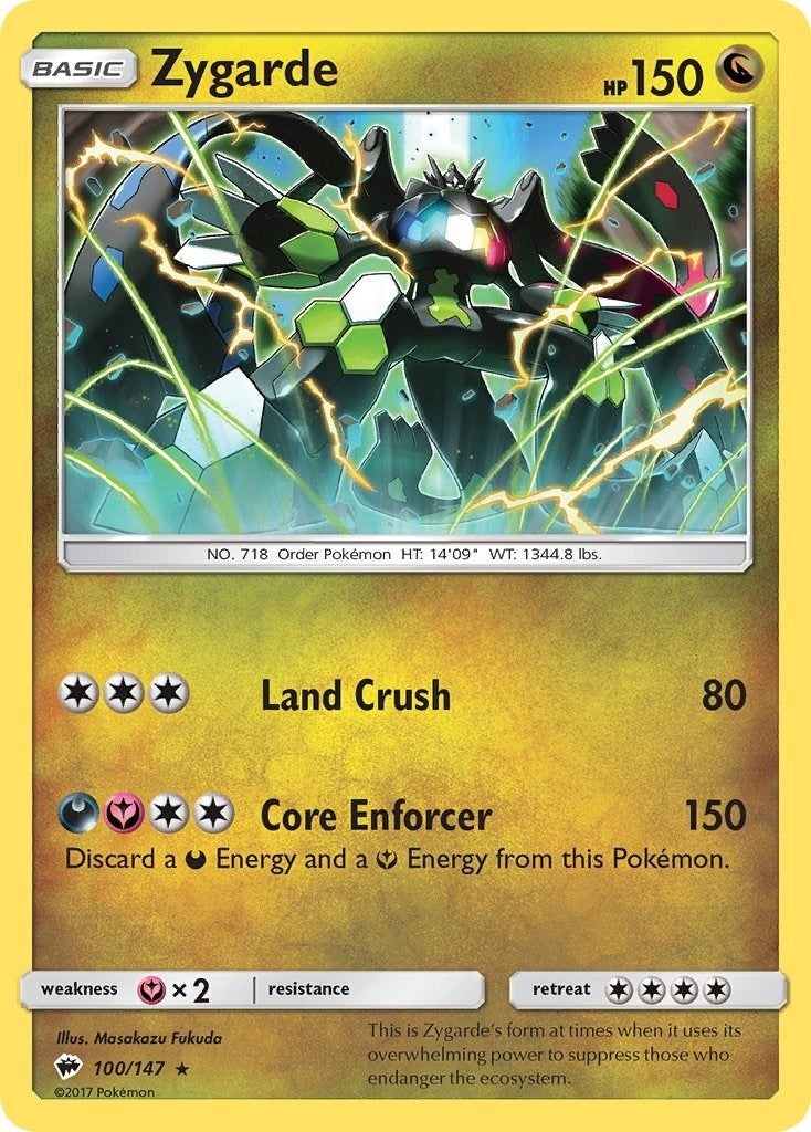 Image for Zygarde (100/147) [SM - Burning Shadows] - Pokemon