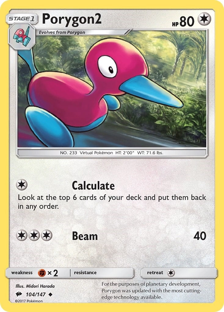 Image for Porygon2 (104/147) [SM - Burning Shadows] - Pokemon