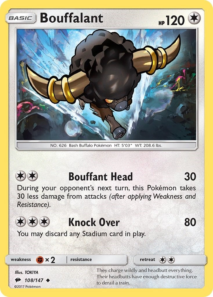 Image for Bouffalant (108/147) [SM - Burning Shadows] - Pokemon