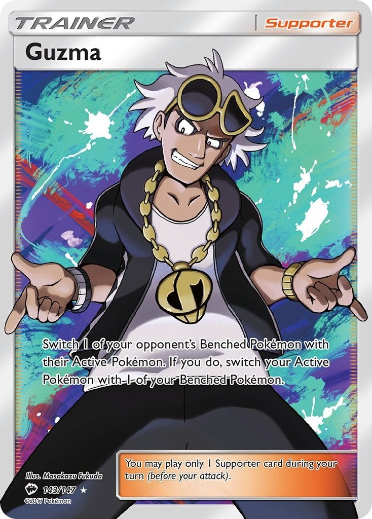 Image for Guzma (Full Art) (143/147) [SM - Burning Shadows] - Pokemon