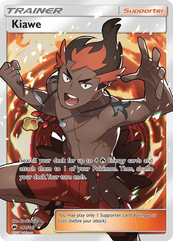 Image for Kiawe (Full Art) (144/147) [SM - Burning Shadows] - Pokemon