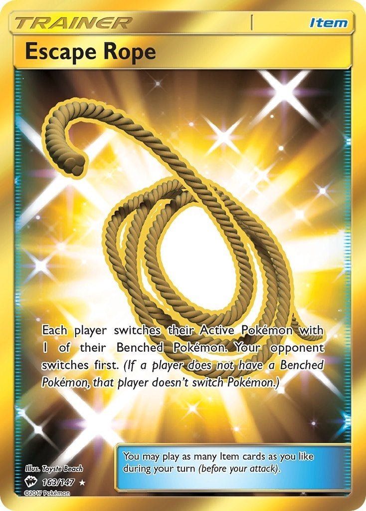 Image for Escape Rope (Secret) (163/147) [SM - Burning Shadows] - Pokemon