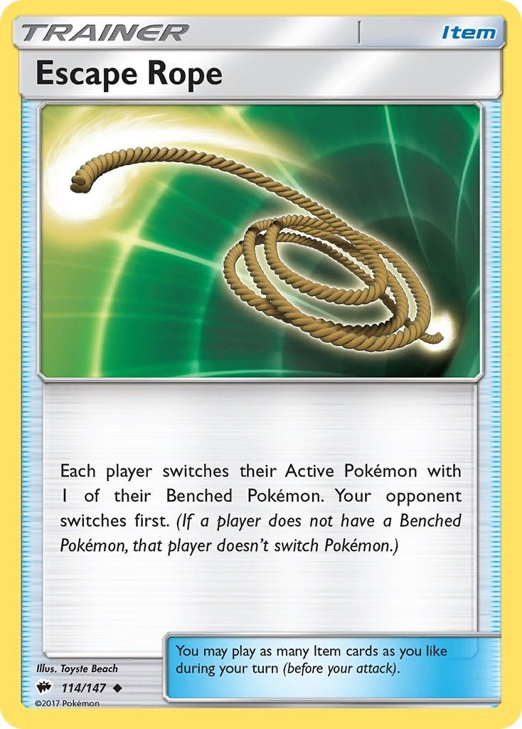 Image for Escape Rope (114/147) [SM - Burning Shadows] - Pokemon