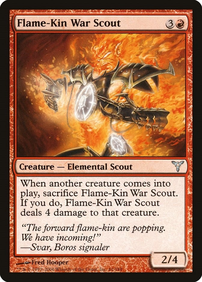 Image for Flame-Kin War Scout (61) [Dissension] - Magic: The Gathering