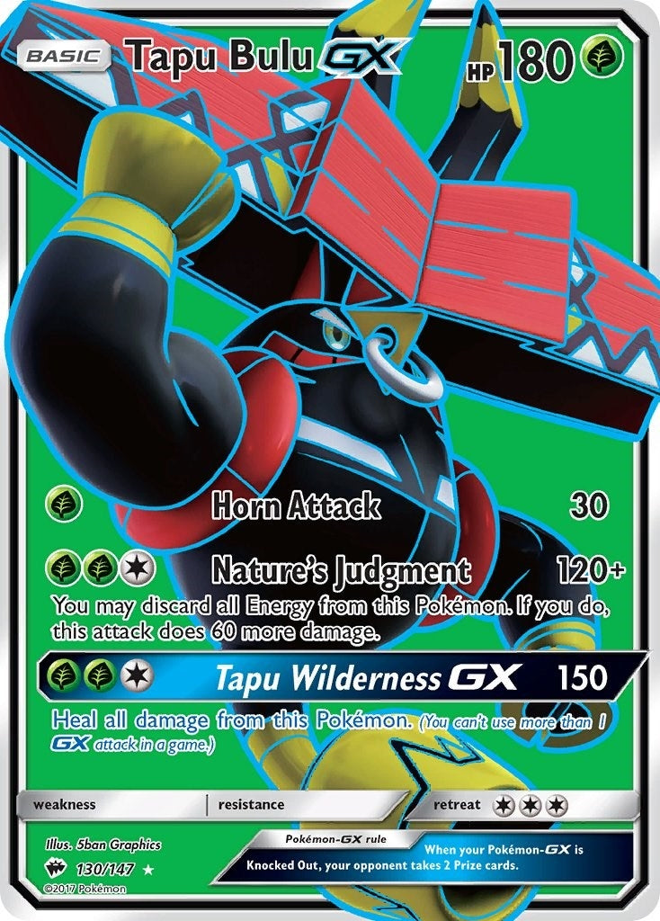 Image for Tapu Bulu GX (Full Art) (130/147) [SM - Burning Shadows] - Pokemon