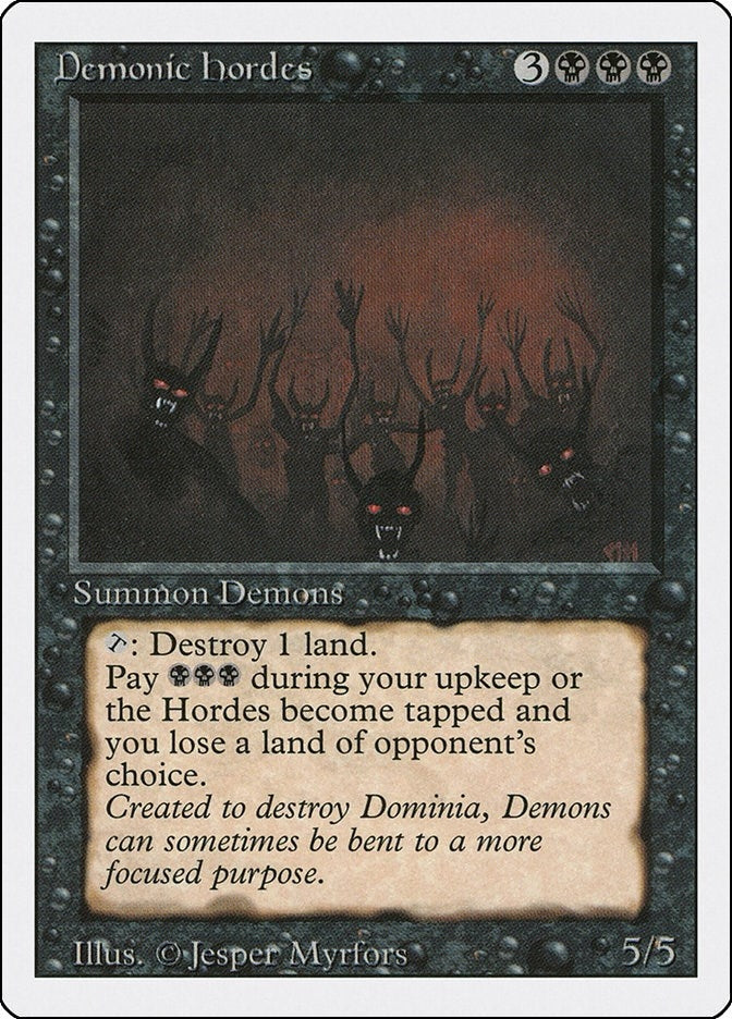 Image for Demonic Hordes [Revised Edition] - Magic: The Gathering