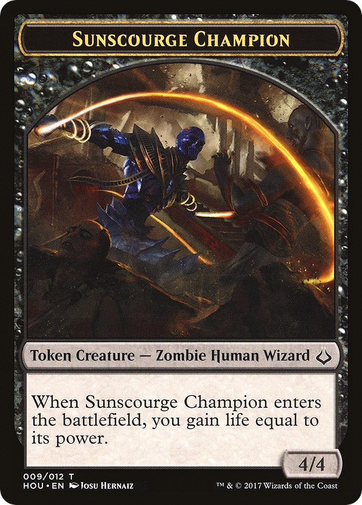 Image for Sunscourge Champion // Cat Double-Sided Token (9 // 16) [Hour of Devastation] - Magic: The Gathering