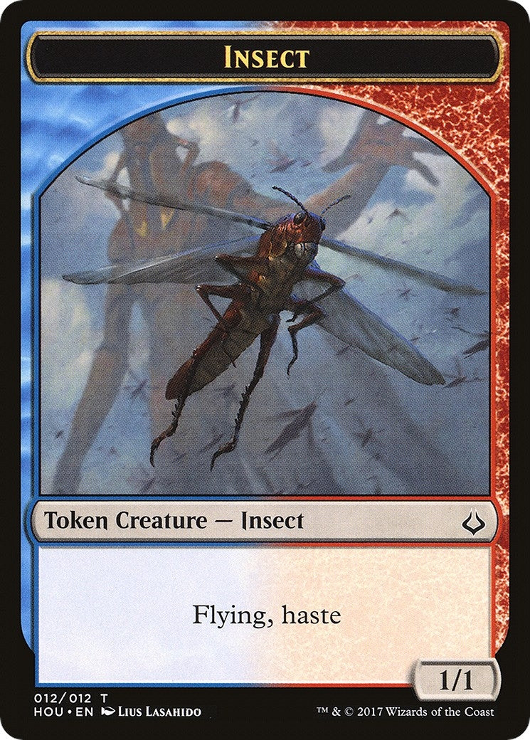 Image for Insect // Warrior Double-Sided Token (12 // 17) [Hour of Devastation] - Magic: The Gathering