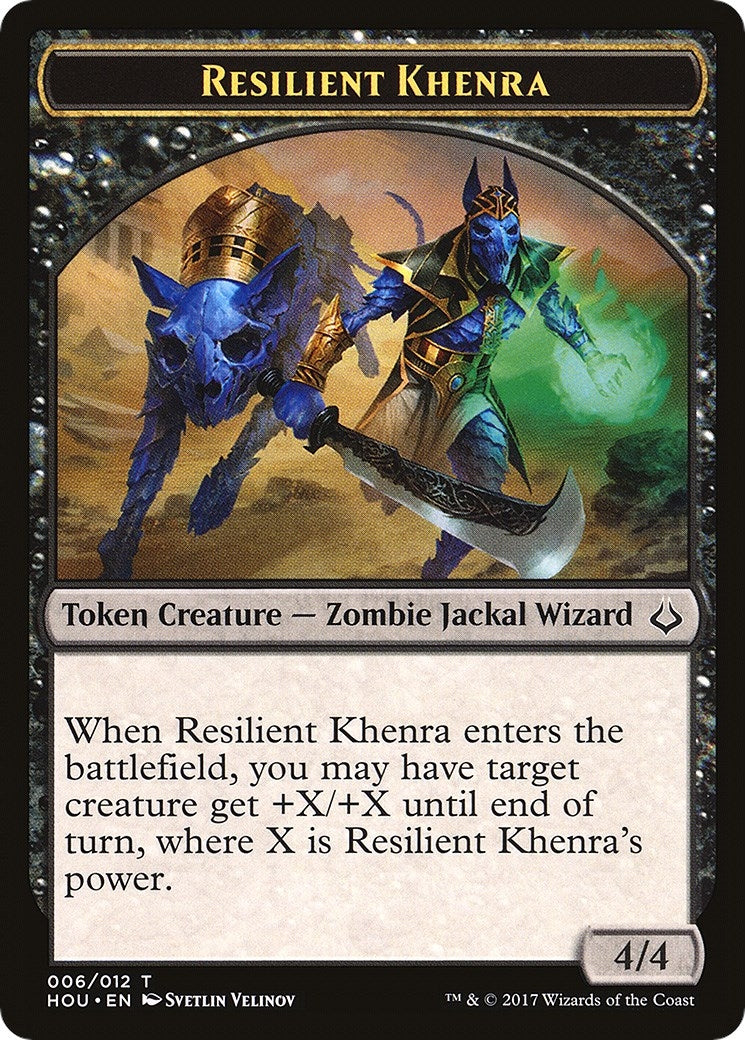Image for Resilient Khenra // Zombie Double-Sided Token (6 // 20) [Hour of Devastation] - Magic: The Gathering