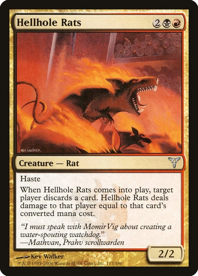 Image for Hellhole Rats (113) [Dissension] - Magic: The Gathering