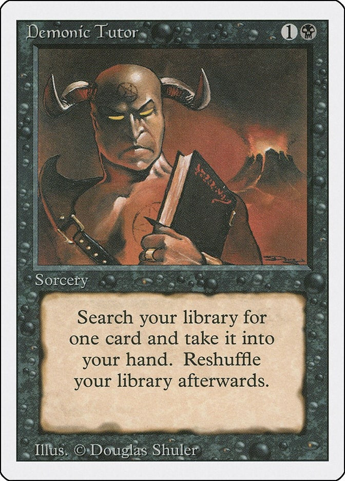 Image for Demonic Tutor [Revised Edition] - Magic: The Gathering