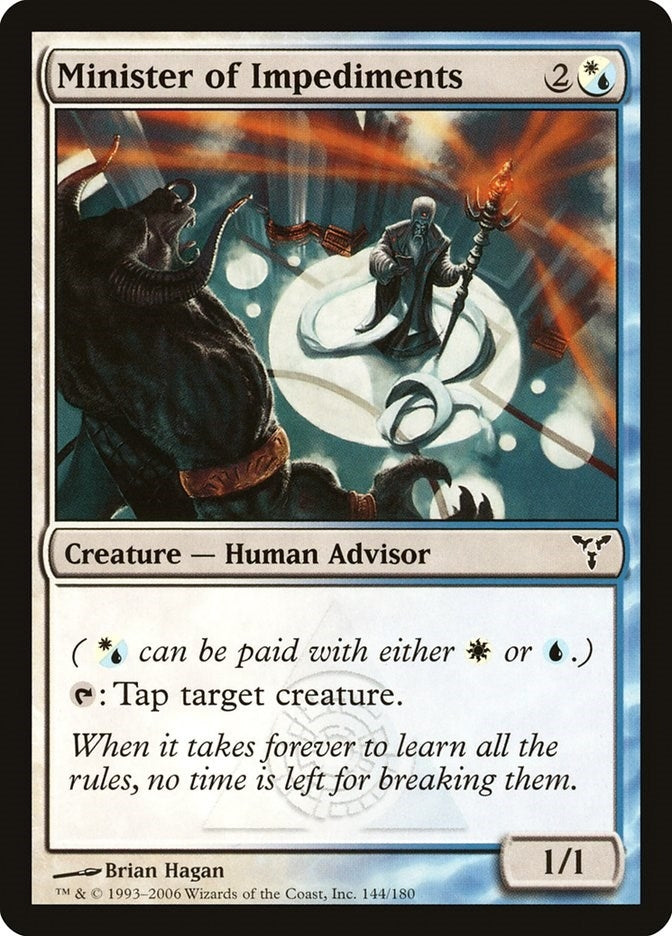 Image for Minister of Impediments (144) [Dissension] - Magic: The Gathering