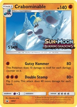 Image for Crabominable - SM47 (Prerelease) [Staff] (SM47) [SM Promos] - Pokemon