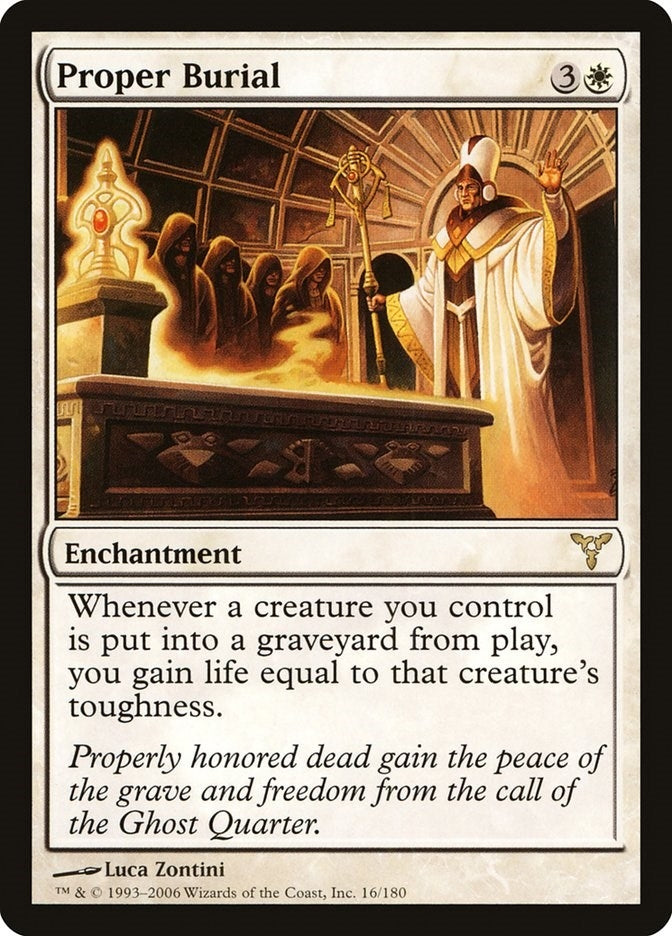Image for Proper Burial (16) [Dissension] - Magic: The Gathering