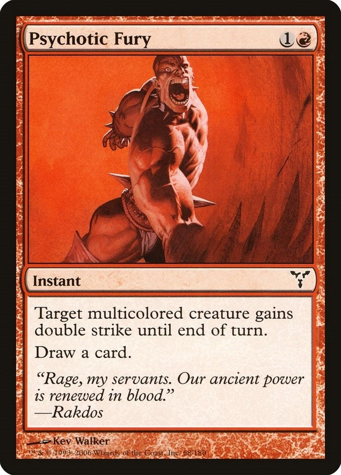 Image for Psychotic Fury (68) [Dissension] - Magic: The Gathering