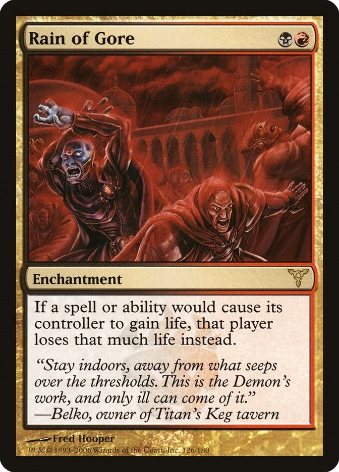 Image for Rain of Gore (126) [Dissension] - Magic: The Gathering