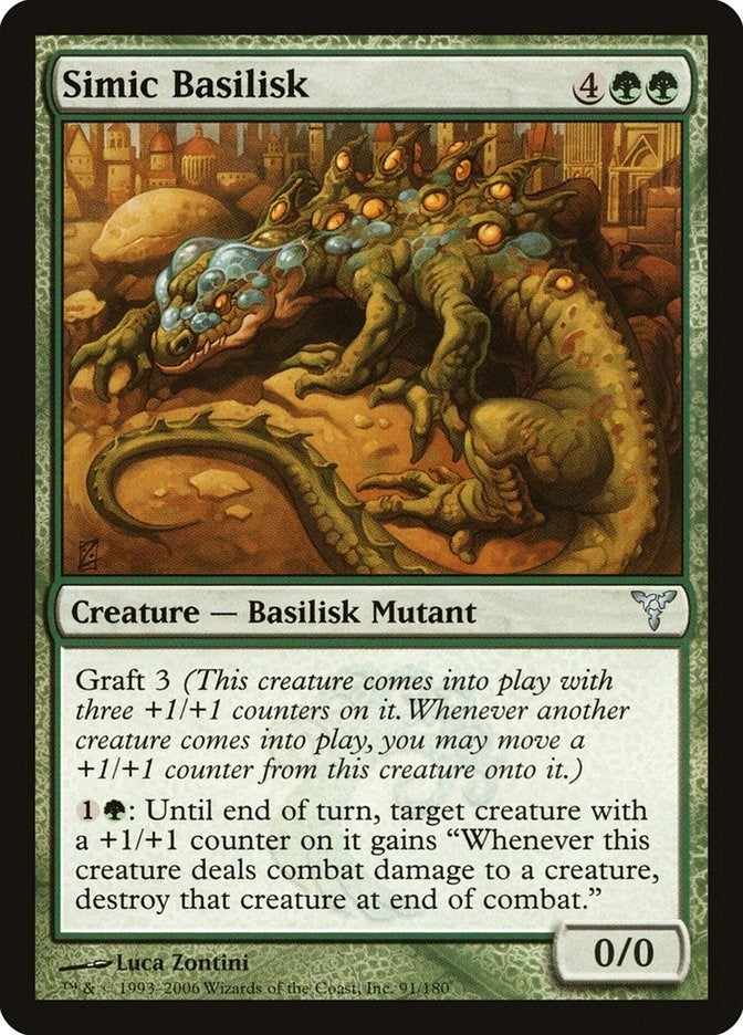 Image for Simic Basilisk (91) [Dissension] - Magic: The Gathering