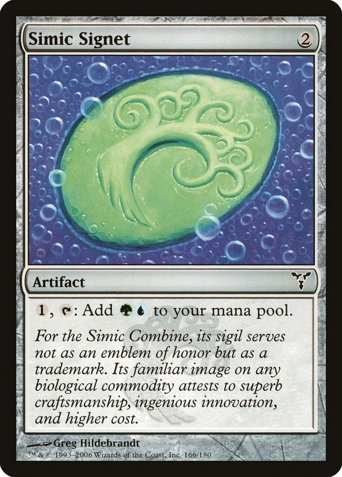 Image for Simic Signet (166) [Dissension] - Magic: The Gathering