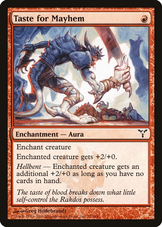 Image for Taste for Mayhem (75) [Dissension] - Magic: The Gathering