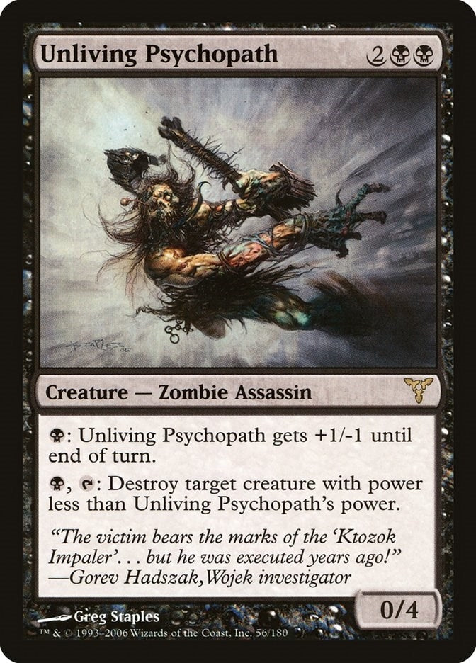 Image for Unliving Psychopath (56) [Dissension] - Magic: The Gathering