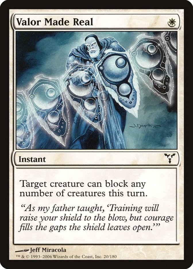 Image for Valor Made Real (20) [Dissension] - Magic: The Gathering