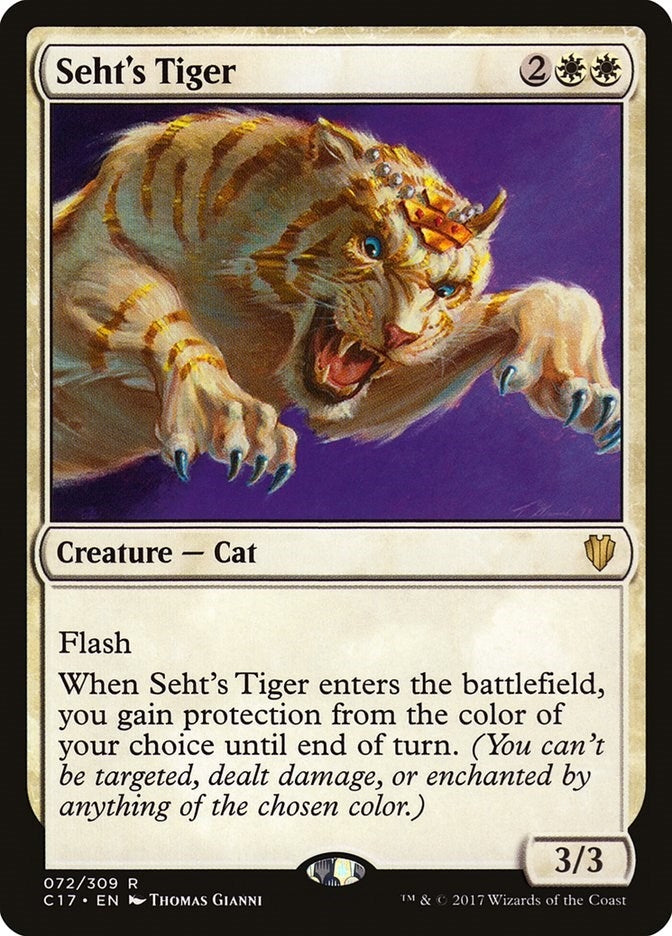 Image for Seht's Tiger (72) [Commander 2017] - Magic: The Gathering