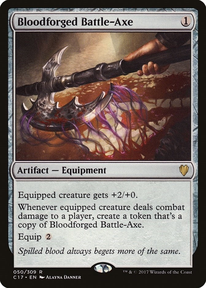 Image for Bloodforged Battle-Axe (50) [Commander 2017] - Magic: The Gathering