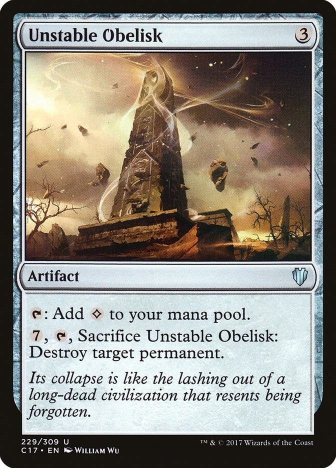 Image for Unstable Obelisk (229) [Commander 2017] - Magic: The Gathering