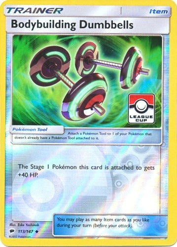 Image for Bodybuilding Dumbbells - 113/147 (League Cup) (113/147) [League & Championship Cards] - Pokemon