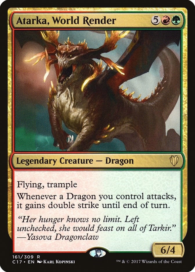 Image for Atarka, World Render (161) [Commander 2017] - Magic: The Gathering
