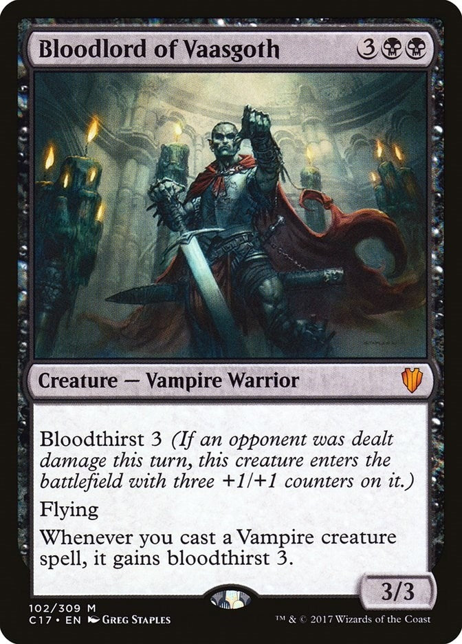 Image for Bloodlord of Vaasgoth (102) [Commander 2017] - Magic: The Gathering