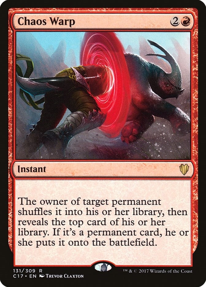 Image for Chaos Warp (131) [Commander 2017] - Magic: The Gathering