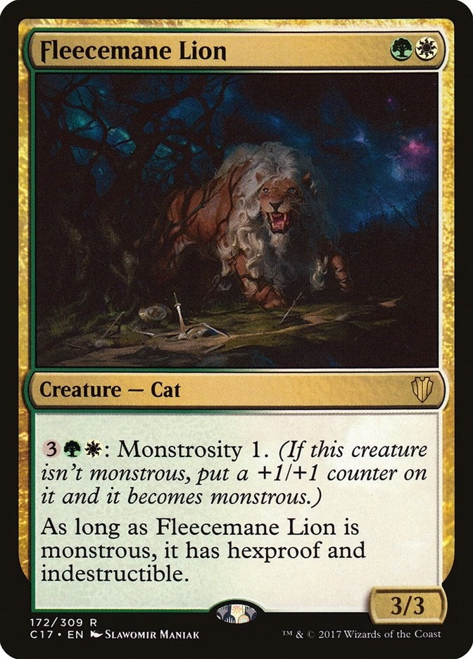 Image for Fleecemane Lion (172) [Commander 2017] - Magic: The Gathering