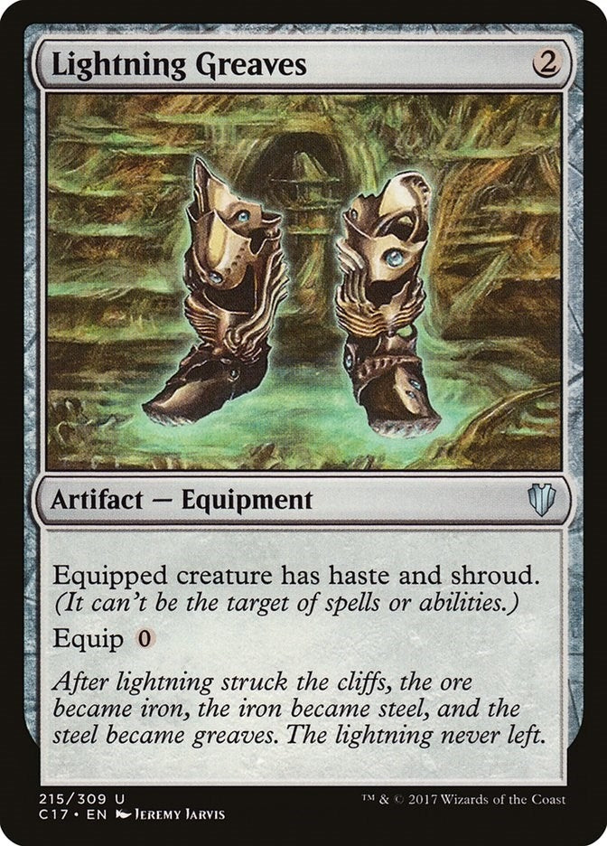 Image for Lightning Greaves (215) [Commander 2017] - Magic: The Gathering