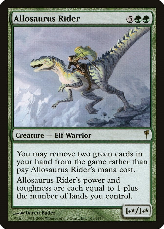 Image for Allosaurus Rider (101) [Coldsnap] - Magic: The Gathering