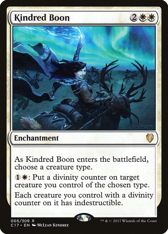 Image for Kindred Boon (5) [Commander 2017] - Magic: The Gathering