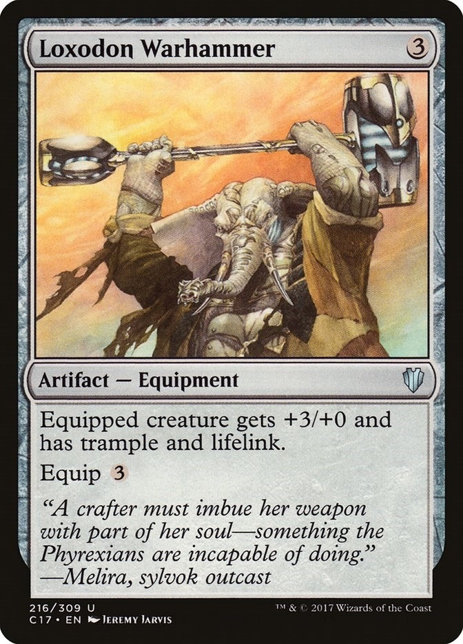 Image for Loxodon Warhammer (216) [Commander 2017] - Magic: The Gathering