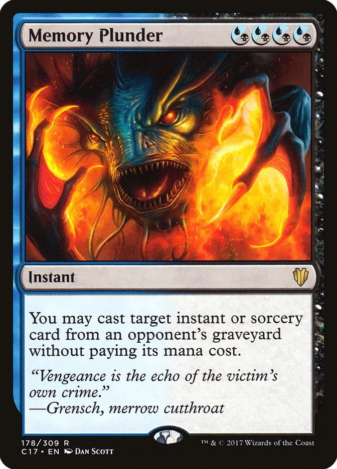 Image for Memory Plunder (178) [Commander 2017] - Magic: The Gathering