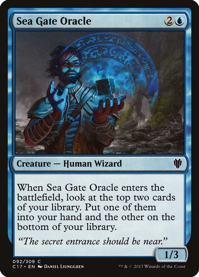 Image for Sea Gate Oracle (92) [Commander 2017] - Magic: The Gathering