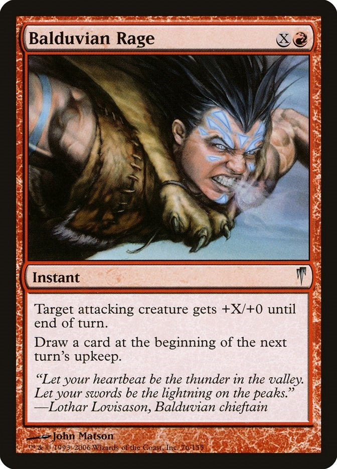 Image for Balduvian Rage (76) [Coldsnap] - Magic: The Gathering