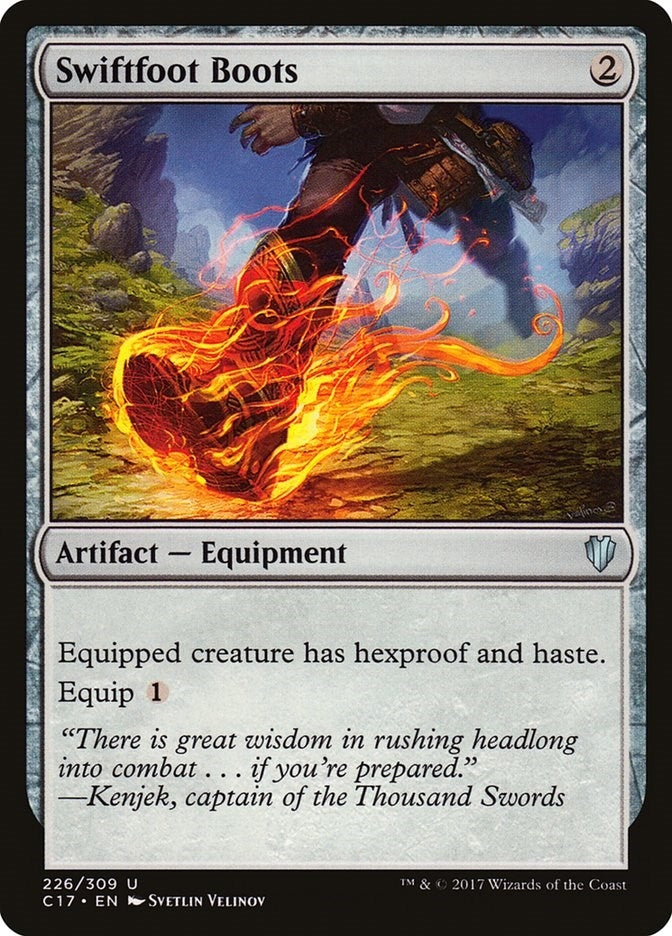 Image for Swiftfoot Boots (226) [Commander 2017] - Magic: The Gathering