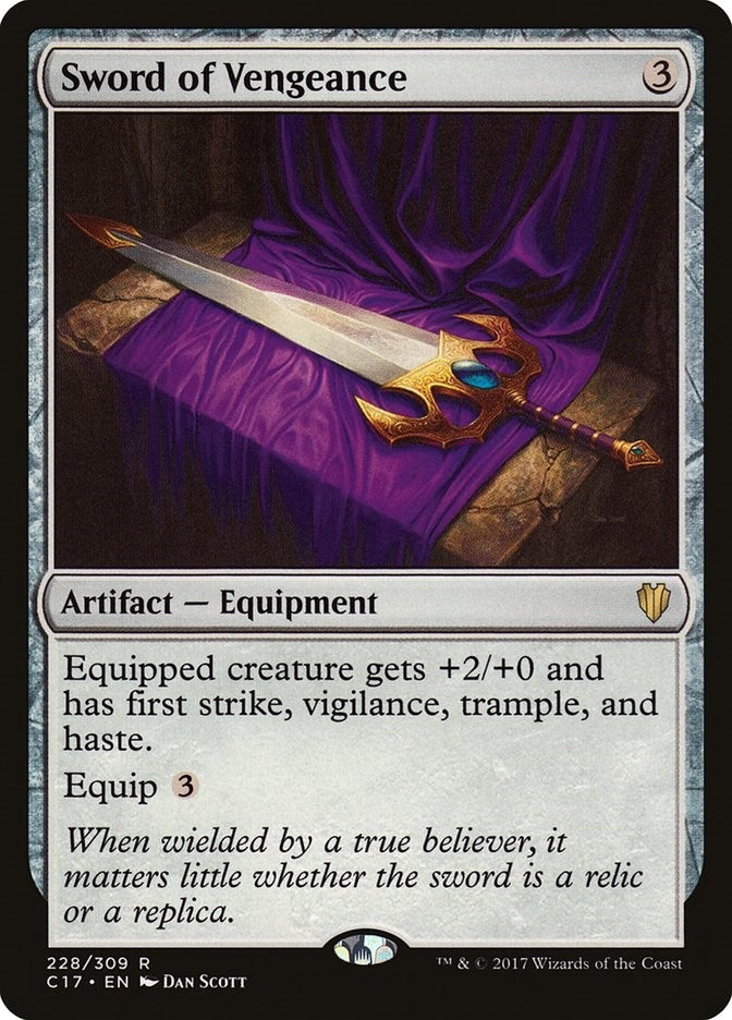 Image for Sword of Vengeance (228) [Commander 2017] - Magic: The Gathering