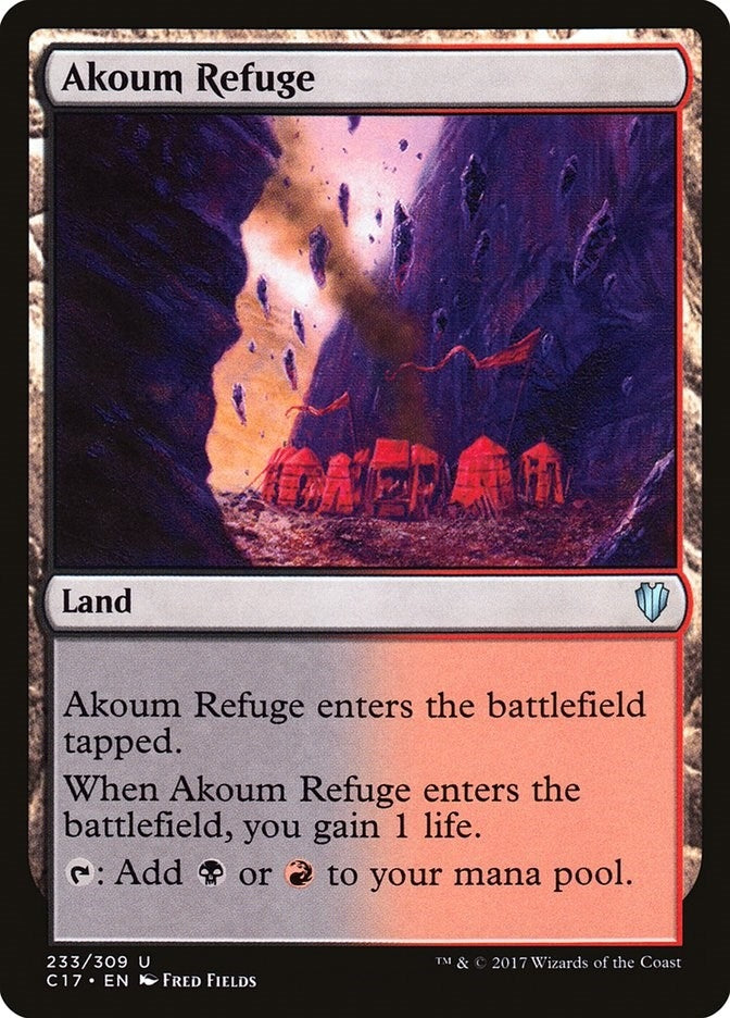 Image for Akoum Refuge (233) [Commander 2017] - Magic: The Gathering