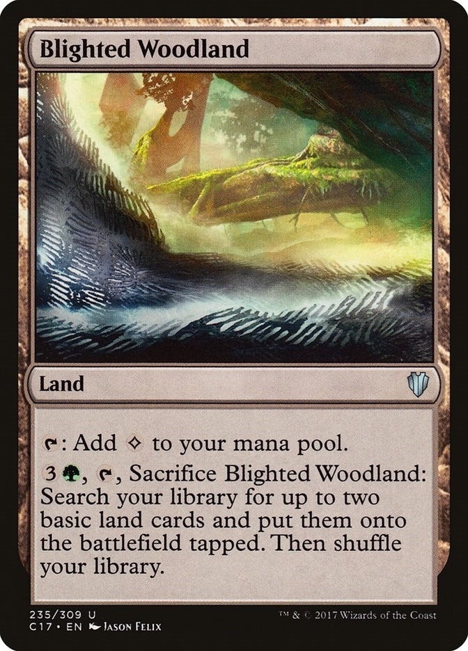 Image for Blighted Woodland (235) [Commander 2017] - Magic: The Gathering