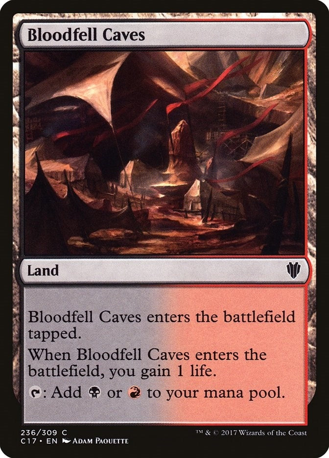 Image for Bloodfell Caves (236) [Commander 2017] - Magic: The Gathering
