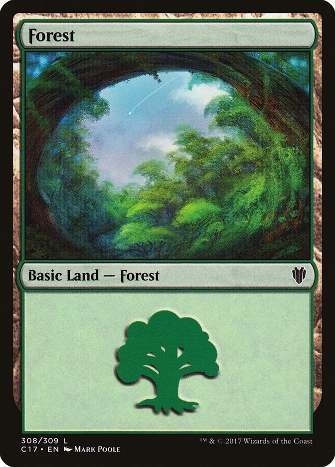 Image for Forest (308) (308) [Commander 2017] - Magic: The Gathering