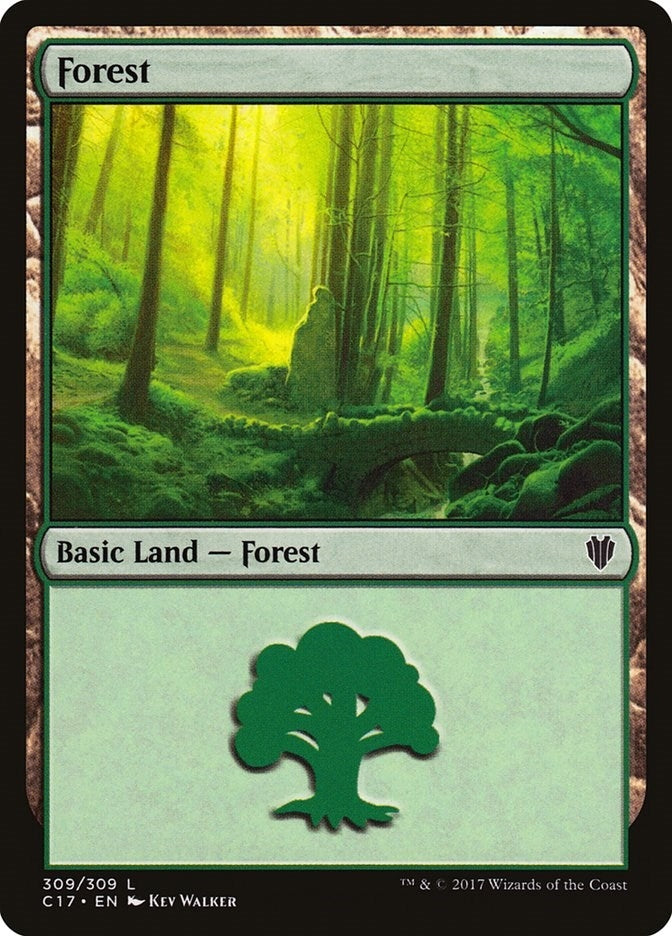 Image for Forest (309) (309) [Commander 2017] - Magic: The Gathering