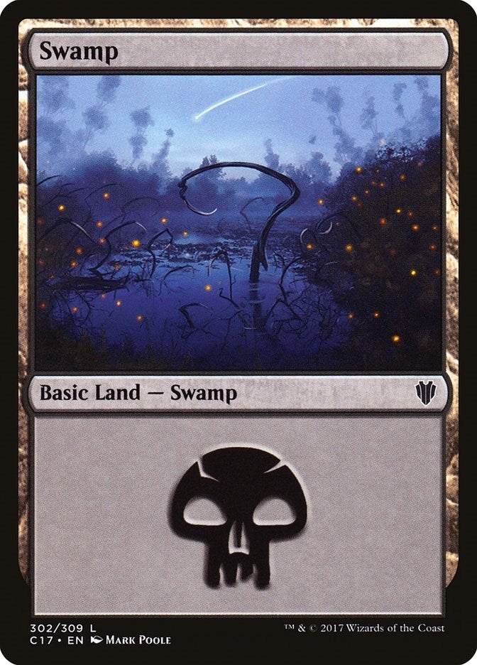 Image for Swamp (302) (302) [Commander 2017] - Magic: The Gathering